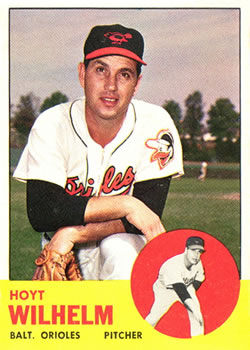 1963 Topps Baseball Cards      108     Hoyt Wilhelm